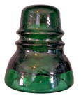 Cd 152 Emerald Green Brookfield Antique Glass Telegraph Insulator Excellent