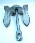 Vintage 5 Lb Cast Iron Boat Anchor Swivel Fluke Marine  k bin