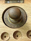 Cambridge Botanical Supply Co Balance Scale Weight Set - Wooden Box - Incomplete