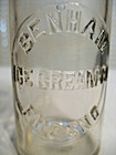 Fresno  California Benham Ice Cream Bottle