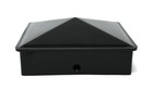 Plastic Pyramid 4x4 True  100mm  Fence Post Cap W  Pre-drilled Hole Black  White
