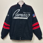 Jh Design Camaro Cotton Twill Jacket Racing Embroidered Xl Euc Chevy 3987