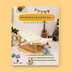     Wooden Baby Rocker  Baby Bouncer And Baby Swing  Kids Recliner Functioning    
