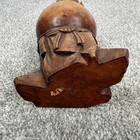 Vintage Wood Carving Wooden Happy Laughing Buddha Statue 12    Tall