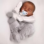 Realistic Reborn Baby Dolls Black 18  African American Real Life Painted Hair