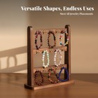 Keychain Stand Wooden Display Rack Walnut-colored