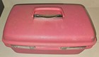 Vintage Pink Samsonite Saturn Ii Train Travel Case Makeup Cosmetic   Tray W keys
