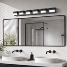 47 Inch 6 Lights Led Vanity Light Bathroom Mirror Wall Lamp 6000k Sconce Fixture