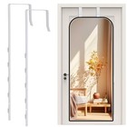 Over-the-door Mirror Hanger  Adjustable Door Mirrors Hanger Set With White