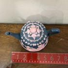 Antique Schafer  Pink On Blue Jasperware Creamer Pitcher Fairy Nymph Read