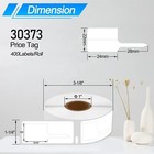 Jewelry Tags Roll For Dymo 30373 Necklace Price Tag Rat Tail Thermal Film Labels