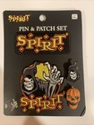 Spirit Halloween Pin And Patch Set Sold Out rare Horror Reaper Pumpkin Brand New