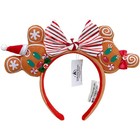 Disney- Parks Christmas Gingerbread Minnie Mickey Mouse Ears Bow Headband Gifts