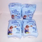 Set Of 4 Huggies Diapers Little Swimmers Swim Pants Size 4 24-34 Lbs 13 Count Ea