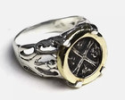 Atocha Spain Colonial Pirate Ship Wreck Coin  925 Sterling Silver Ring   7 Free
