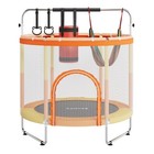 55 Inch Trampoline For Kids Mini Toddler Trampoline With Safety Enclosure Net