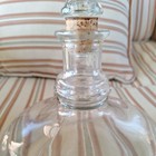 Vtg Captain s Ship Decanter Liquor Rum Brandy Glass Bottle   Stopper Cork Insert