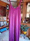 Vintage Vanity Fair Full Length Night Gown Size M Burgundy