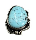 Vintage Navajo Kingman Turquoise   Sterling Silver 925 Ring