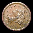 1856 Braided Hair Large Cent Penny  ---- Nice Detail Coin ----  928i