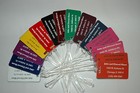 Set Of 40 Plastic Blank Golf Tournament Bag Tags 14 Colors 