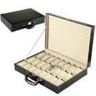 Premium Leather Suitcase Watch Box - Travel-friendly Jewelry Organizer Storage