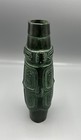 Vintage Green Metal Japanese Vase 1960 s Mid-century Modern 8 75 
