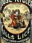 Antique Vintage Dr Hess Instant Louse Killer Tin Container Can 1lb