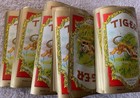 Lot Of App 400 Tiger Linen Labels Nehesco Pakistan India England 12cm X 18 Cm