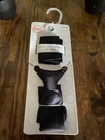 Wonder Nation Boys Black Solid 2-piece Accessory Set Zip Tie   Pocket Square
