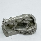 Mountain Lion  Cat Vintage 1991 Masterworks Pewter Cougar 3  Figurine Pc Sedlow
