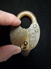 Vintage Antique B o Baltimore Ohio Railroad Lock Padlock Brass  - No Key
