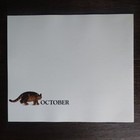 B Kliban  cats Autumn  leaves  cat Vintage 1981 Collectible Funny Cat Art Print