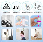 Durable Door Lever Lock  2 Pack White  Child Proof Doors And Handles Tools Free