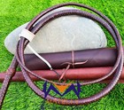 Handmade Brandy Goat Leather Bullwhip  Indiana Jones Style Bullwhip