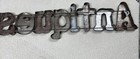 Metal Sign- antiques  Individual 3d Letters Welded Unpainted Rusty 35  X 8 