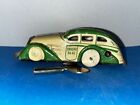Vintage Toy 1930 s Marx Tin Litho Red Wind Up Tricky Taxi Car 30s Works W Key