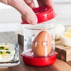 Negg Red Boiled Egg Peeler     Easy Egg Shell Remover Kitchen Tool