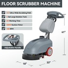 14  Walk-behind Floor Scrubber Dryer Machine 14531 Sqft h 4 Gal 18  Squeegee