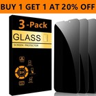3   For Iphone 18 17 16e 15 14 13 Pro Max Privacy Tempered Glass Screen Protector