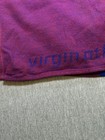 Vtg Virgin Airlines Atlantic Cabin Throw Blanket Plaid Logo