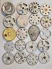 Vintage Lot Of 20 Clock Motor Casing Housing Metal Parts