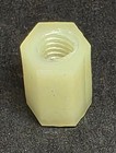 Nylon Threaded Hex Spacers standoffs  8 32 Screw Hole  3 8  L X 1 4  Dia  50 lot