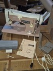 Vintage Necchi Lelia 513 Sewing Machine Manual Knee Pedal Extras Needs New Motor