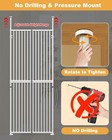 Aboron Extra Tall Cat Pet Baby Gate Adjustable Wide Through Safety Gate 75-96  H