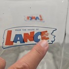 Vintage Lance Glass Cracker Jar Octagon Snack Cookie Counter Display No Lid