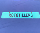 Vtg Rototillers Double Sided Metal Advertising Sign Garage Farm Shop 30  X 5 