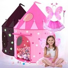 Princess Castle Pop Up Tent   Dress Up Set     Kids Pink Playhouse Tent For