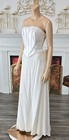 Alfred Angelo Vintage 00s Y2k Beaded White Strapless Wedding Dress Sz 9 10 Nwt