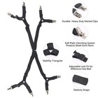 Crisscross Adjustable Bed Fitted Sheet Straps Suspenders Gripper Fastener Stock